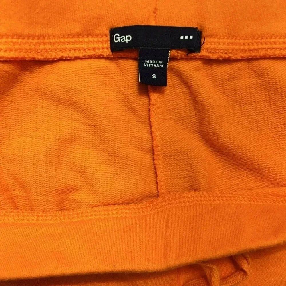 GAP Factory Women Cropped Orange 3/4 Jogger Size S - Picture 8 of 8